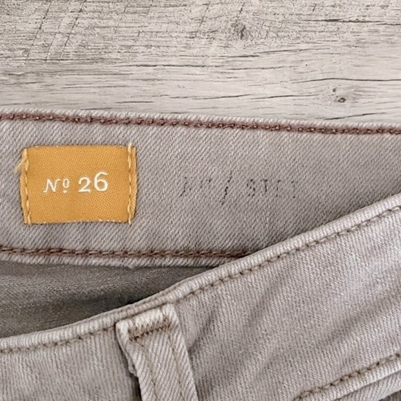 Pilcro Anthropologie Stet Neutral Brown Mid Rise Ankle Jeans Size 26 - Picture 10 of 13